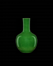 Currey 1200-0577 - Imperial Green Long Neck Vase