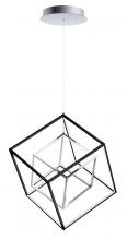  E30584-BKPC - 4 Square-Single Pendant